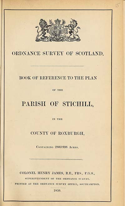 (327) 1859 - Stichill, County of Roxburgh