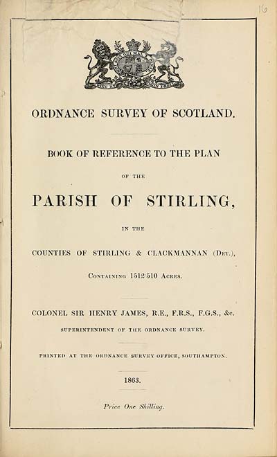 (343) 1863 - Stirling, Counties of Stirling and Clackmannan