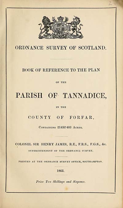 (35) 1863 - Tannadice, County of Forfar