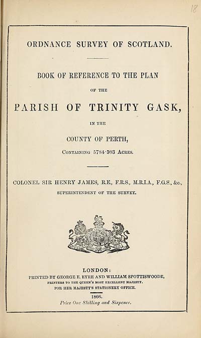 (435) 1866 - Trinity Gask, County of Perth