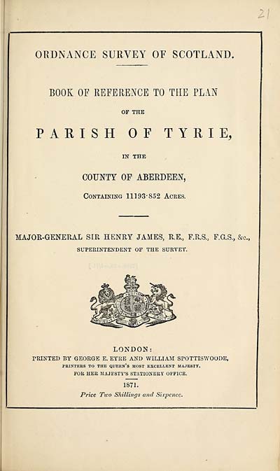 (513) 1871 - Tyrie, County of Aberdeen