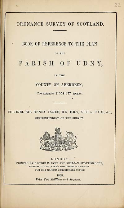 (539) 1868 - Udny, County of Aberdeen