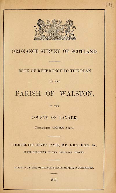 (211) 1861 - Walston, County of Lanark