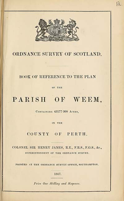 (267) 1867 - Weem, County of Perth
