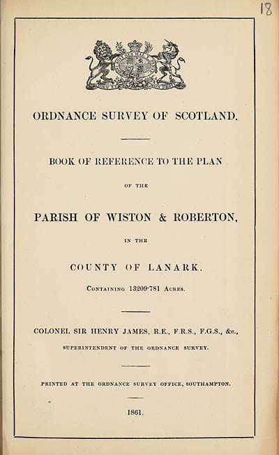 (421) 1861 - Wiston and Roberton, County of Lanark