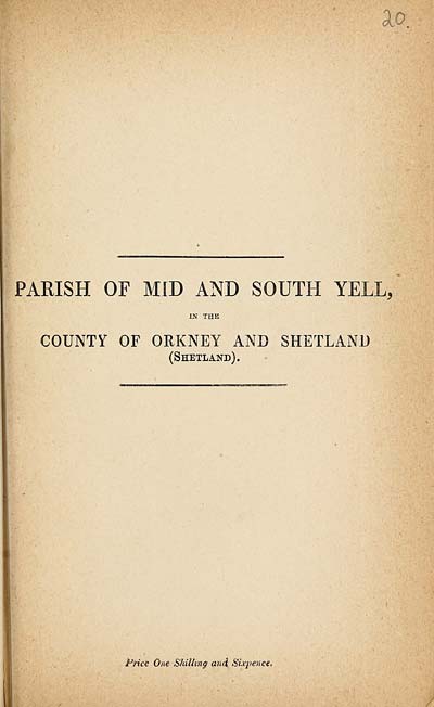 (495) 1880 - Mid and South Yell, County of Orkney and Shetland (Shetland)