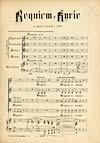 Thumbnail of file (15) [Page 1] - No. 1. Requiem e Kyrie a quattro parti: Soprano, Mezzo-Soprano, Tenore e Basso -- Coro
