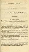 Thumbnail of file (11) [Page v] - General rules for reading the Gaelic language