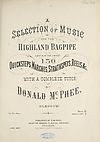 Thumbnail of file (5) Title page - Selection of music for the Highland bagpipe