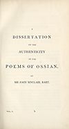 Thumbnail of file (17) Divisional title page - Dissertation on the authenticity of the poems of Ossian