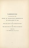 Thumbnail of file (314) Divisional title page - Narratives illustrating the Duke of Hamilton's expedition to England in 1648