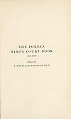 Thumbnail of file (220) Divisional title page - Forbes Baron Court book