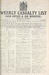 Thumbnail of file (1) War Office daily list of August 19th (No. 5647) in eight parts