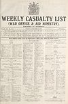 Thumbnail of file (1) War Office daily list of September 30th (No. 5683) in nine parts