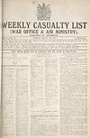 Thumbnail of file (1) War Office daily list of January 6th (No. 5764) in ten parts