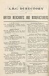 Thumbnail of file (1763) [Page xlii] - A.B.C. directory of British merchants and manufacturers