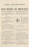 Thumbnail of file (1748) [Page xliii] - A.B.C. directory of British merchants and manufacturers