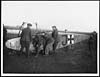 Thumbnail of file (459) D.623 - Flying Corps men lifting the body of a Boche plane which we brought down