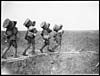 Thumbnail of file (22) D.1055 - Our men going up with coils of wire for lining up new positions