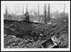 Thumbnail of file (43) N.450 - Effect of a high explosive shell on the ground alongside a road