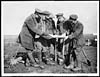 Thumbnail of file (107) X.33037 - Some officers studying a map of newly captured ground