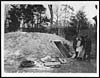 Thumbnail of file (100) X.33090 - Great dug-out in the garden of a house at Nesle which was occupied by a German Headquarters