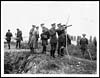 Thumbnail of file (110) X.34038 - King watching the Battle of Pozieres from captured German trenches