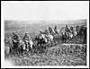 Thumbnail of file (65) X.34057 - Cavalry patrols advancing over open country near Mory