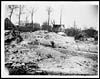 Thumbnail of file (106) X.34058 - View of Courcelles showing the mine crater in centre of cross roads