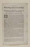 Thumbnail of file (202) Blaikie.SNPG.18.9 - Seasonable warning and exhortation of the commission of the general assembly of the Church of Sotland, met at Edinburgh the 15th November 1745