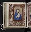 Thumbnail of file (106) folio 50 verso - Full page miniature of the Madonna and Child
