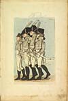 Thumbnail of file (125) No. 122 - Three unidentified soldiers and one man