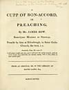 Thumbnail of file (35) Divisional title page - Cupp of bon-accord, or, Preaching