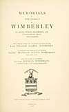 Thumbnail of file (359) Divisional title page - Memorials of the family of Wimberley