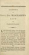 Thumbnail of file (25) [Page i] - Account of Lieut. Col. Blackader's life and parentage