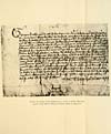 Thumbnail of file (195) Facsimile - Precept by George, Lord Halliburton, in favour of Walter Boyd and spouse, of the lands of Miltoun of Abernit, dated 1st July, 1473