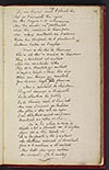 Thumbnail of file (65) Folio 29 recto (44r) - "Oran do bhean bainnse rinn briseadh geallaidh an deigh a reiteach", beg. 'Thugaibh an t-soraidhs gu h-iomlan', concl.