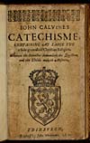 Thumbnail of file (9) Title page - John Calvine's catechisme