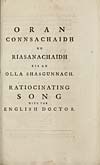 Thumbnail of file (17) Half title page - Oran connsachaidh no riasanachaidh ris an olla shasgunnach