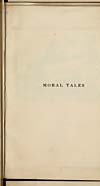 Thumbnail of file (153) Divisional title page - Moral tales