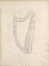 Thumbnail for 'Illustrated plate - Ancient Irish harp in Trinity college Dublin, left hand side view'