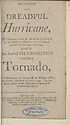 Thumbnail for 'Account of a dreadful hurricane which happened in the island of Jamaica, in the month of October, 1780'