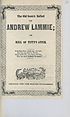 Thumbnail for 'Old Scotch ballad of Andrew Lammie, or, Mill of Tifty's Annie'