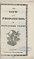 Thumbnail for 'Life and prophecies, of Alexander Peden'