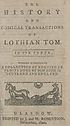 Thumbnail for 'History and comical transactions of Lothian Tom'