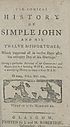Thumbnail for 'Comical history of Simple John and his twelve misfortunes'