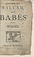 Thumbnail for 'Beautiful old ballad, of the babes in the wood'