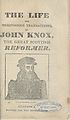 Thumbnail for 'Life and meritorious transactions of John Knox'