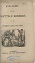 Thumbnail for 'King James and the Egyptian robbers, or, The court cave of Fife'