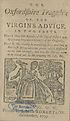 Thumbnail for 'Oxfordshire tragedy, or, The virgin's advice'